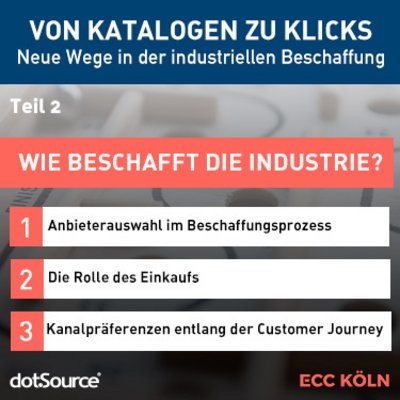 ECC Studie „Von Katalogen zu Klicks: Neue Wege in der Industriellen Beschaffung“ Teil 2