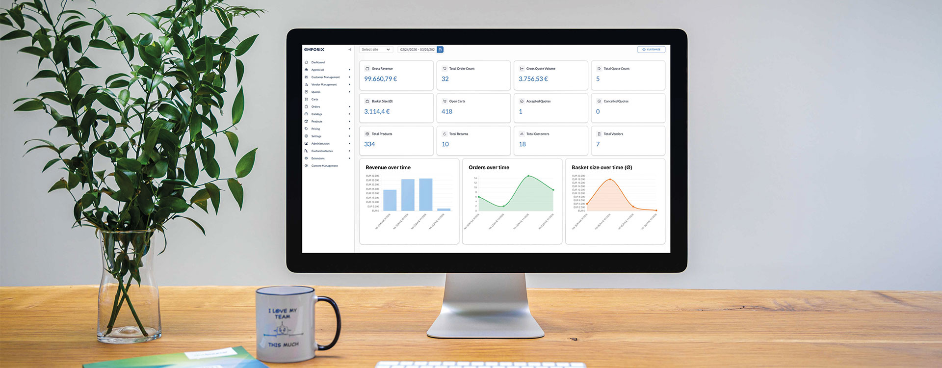 Emporix Management Dashboard