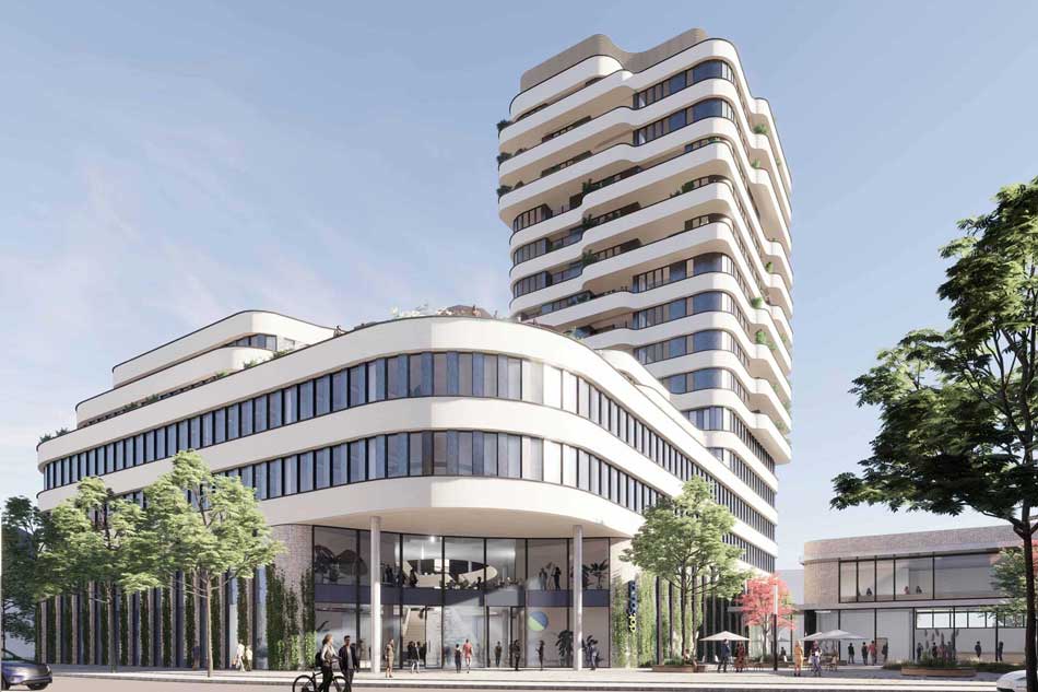 Visualisierung des dotSource Campus von Vorne