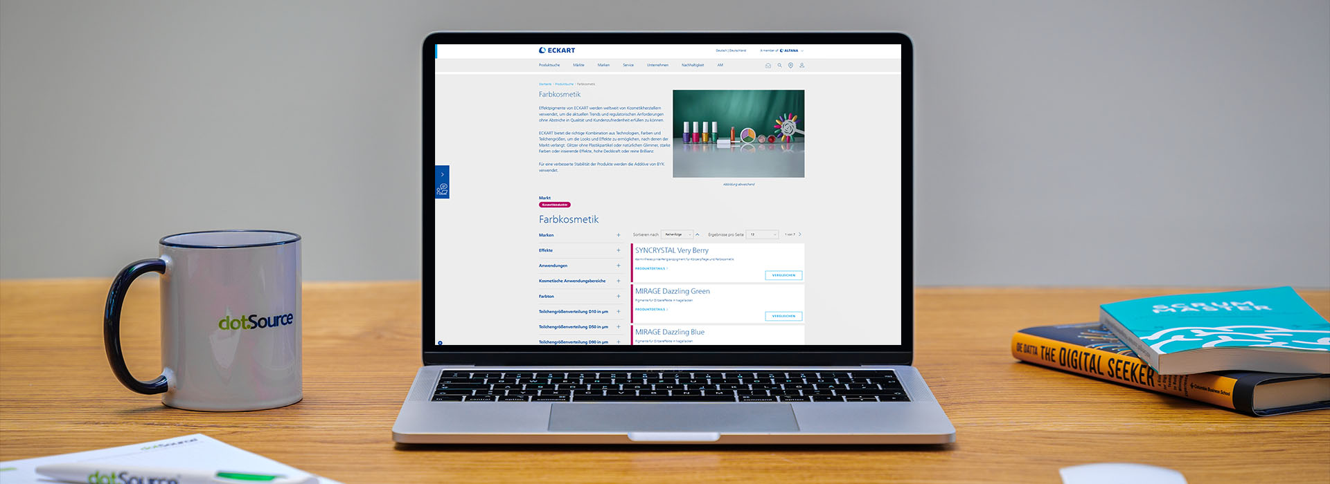 dotSource Kunde ECKART: Leistungsstarke Plattform für B2B-Commerce bei ECKART