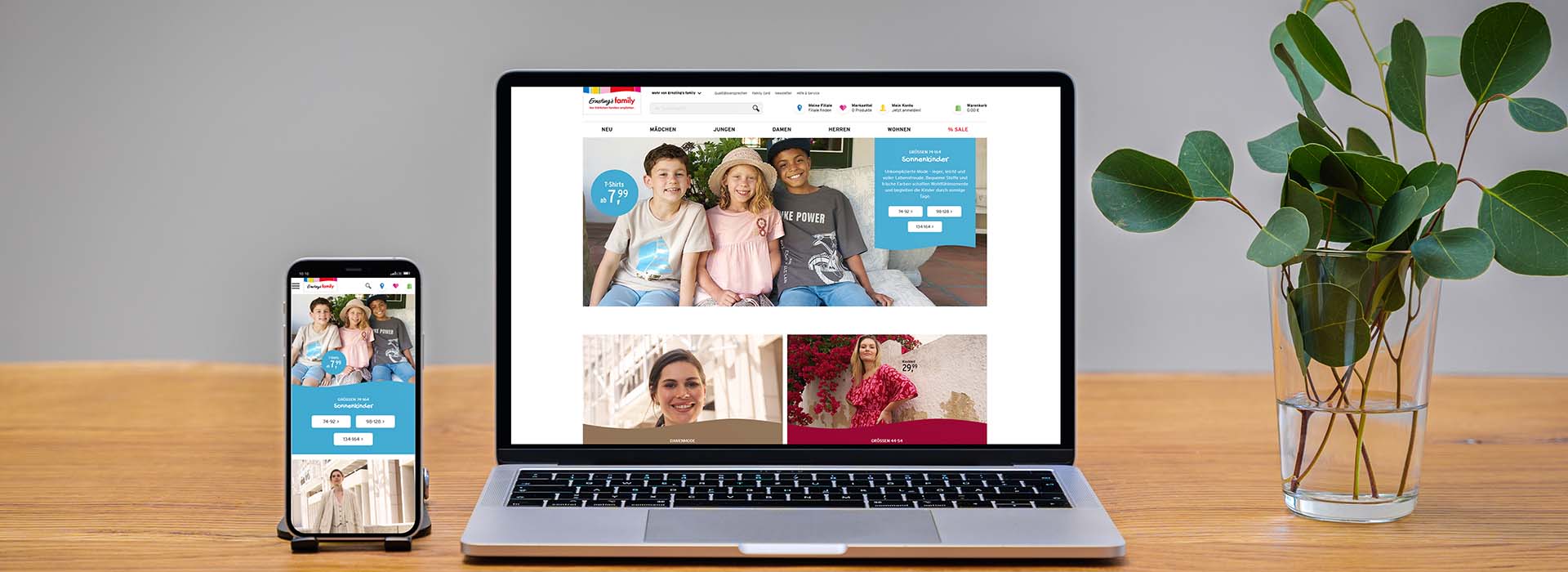 dotSource Kunde Ernsting's family E-Commerce-Projekt