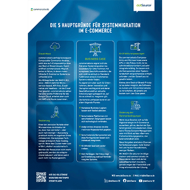dotSource Cheat Sheet Migration Commercetools