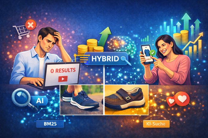 Illustration: Wie KI-gestützte Produktsuche die passende Auswahl liefert